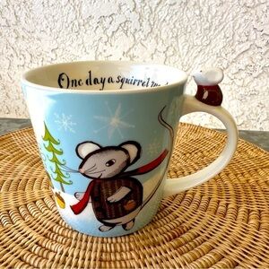 Starbucks Huxley Mouse & Squirrel Friend Winter Holiday Coffee Mug 2010